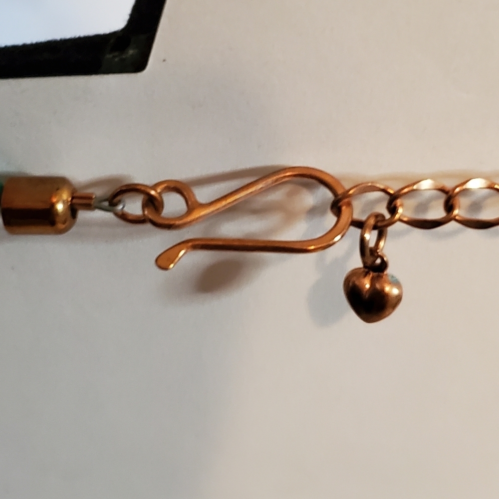 Turquoise and Copper Necklace - Picture 5 of 12